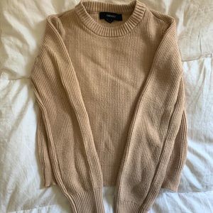 Tan knit sweater
